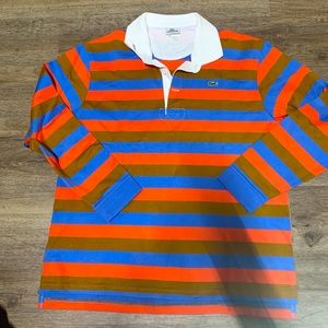 Lacoste vintage long sleeve size large polo shirt